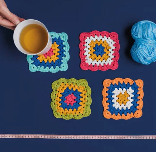 Loop de loop Crochet Coasters Set  Now Designs   