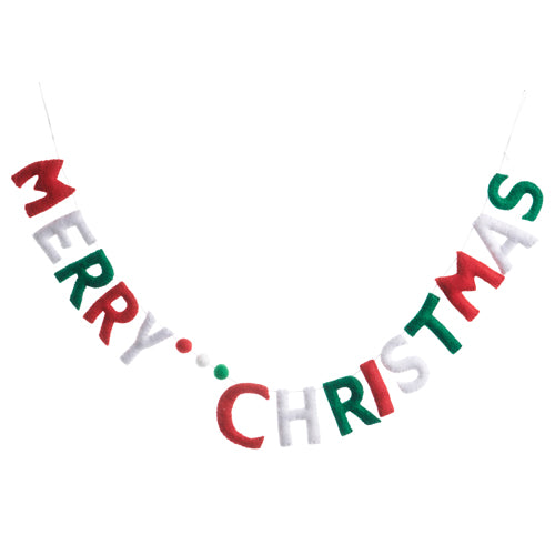 Felt Merry Christmas Garland