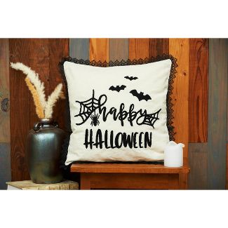 Happy Halloween Pillow  C & F   