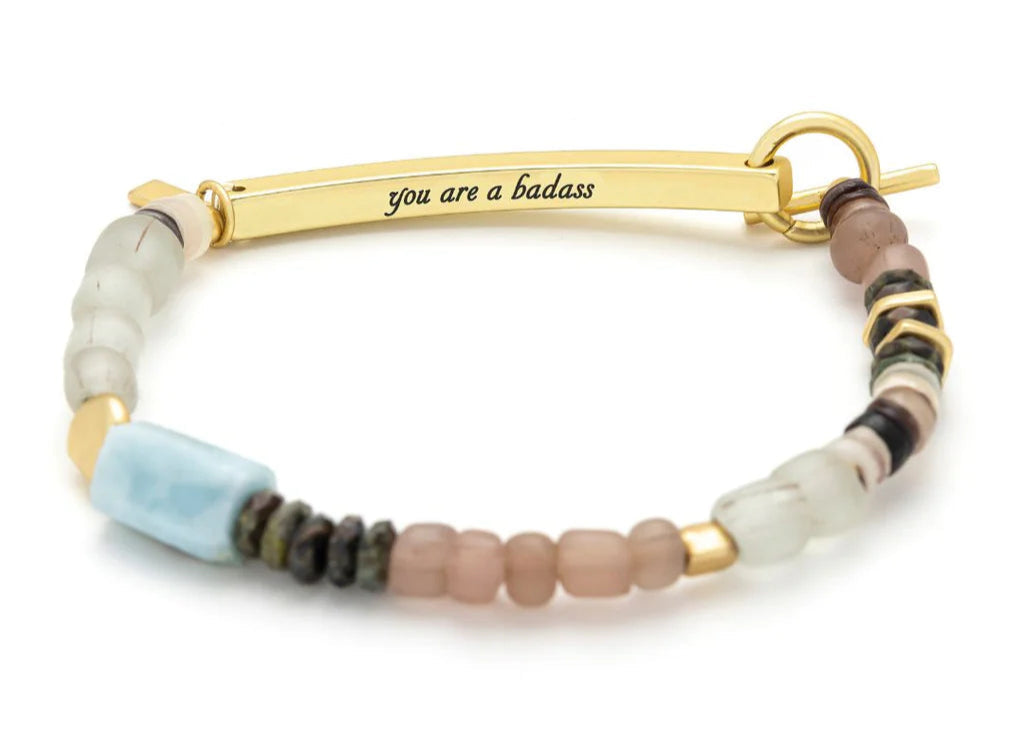 Hidden Message Bracelet- Badass
