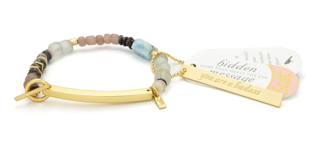 Hidden Message Bracelet- Badass