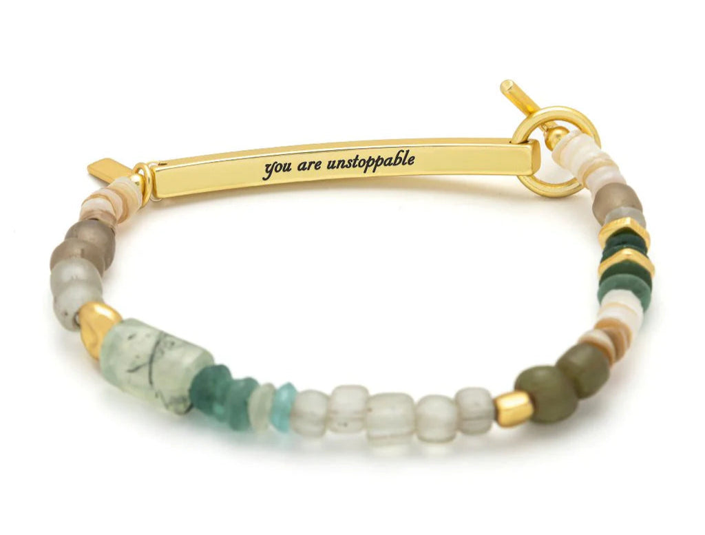 Hidden Message Bracelet- Unstoppable