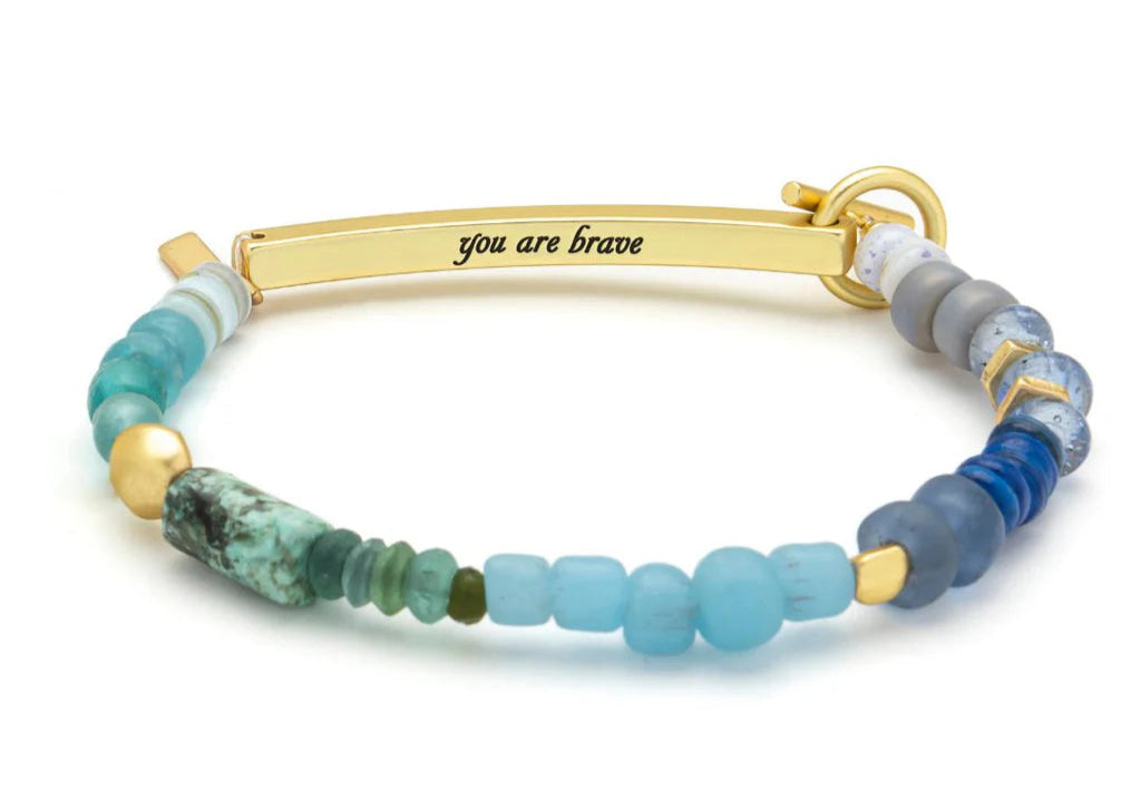 Hidden Message Bracelet- Brave
