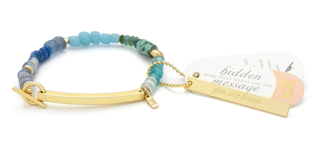 Hidden Message Bracelet- Brave