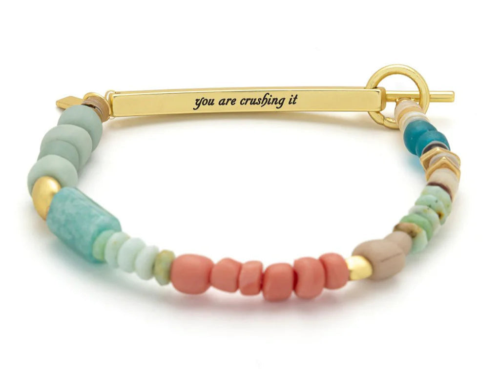 Hidden Message Bracelet- Crushing It