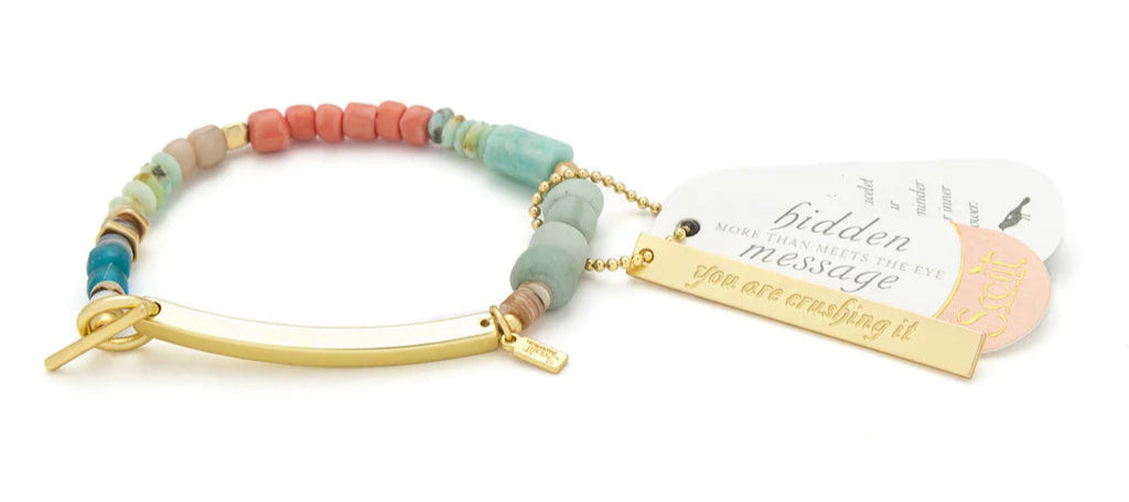 Hidden Message Bracelet- Crushing It