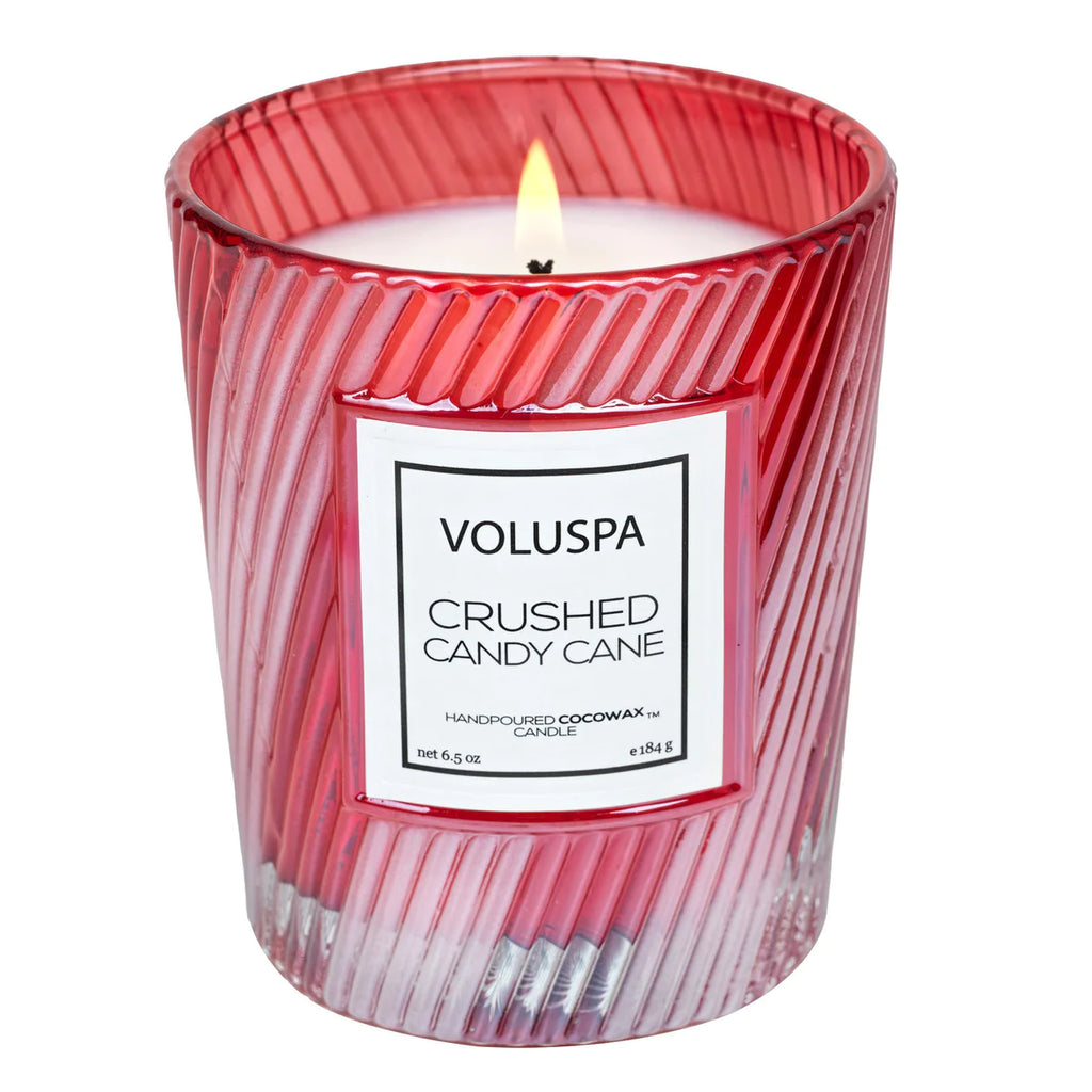 Crushed Candy Cane Candles  Voluspa 6.5oz Candle  