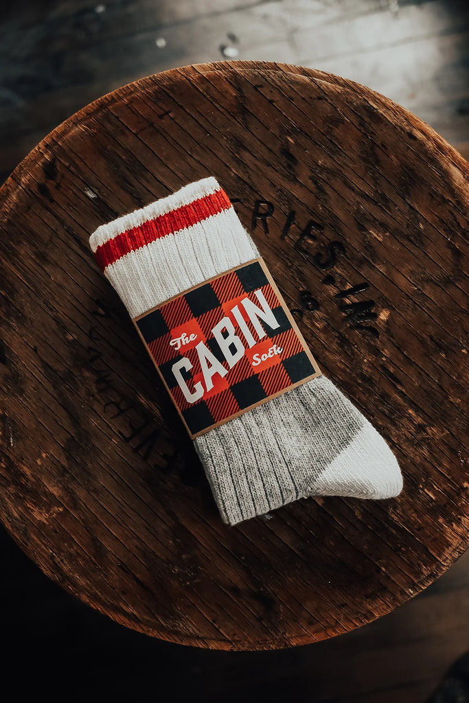 Cabin Socks  Upstate Stock Red  