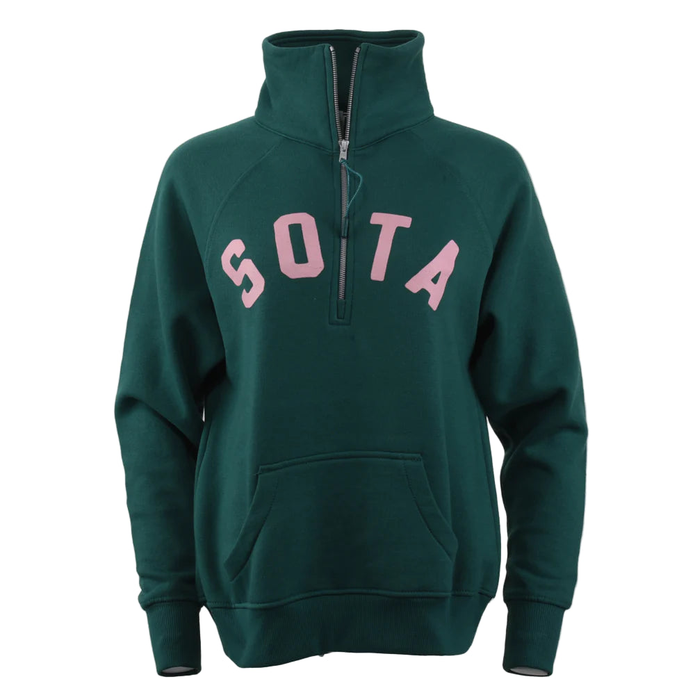 Lila Alpine Green 1/2 Zip