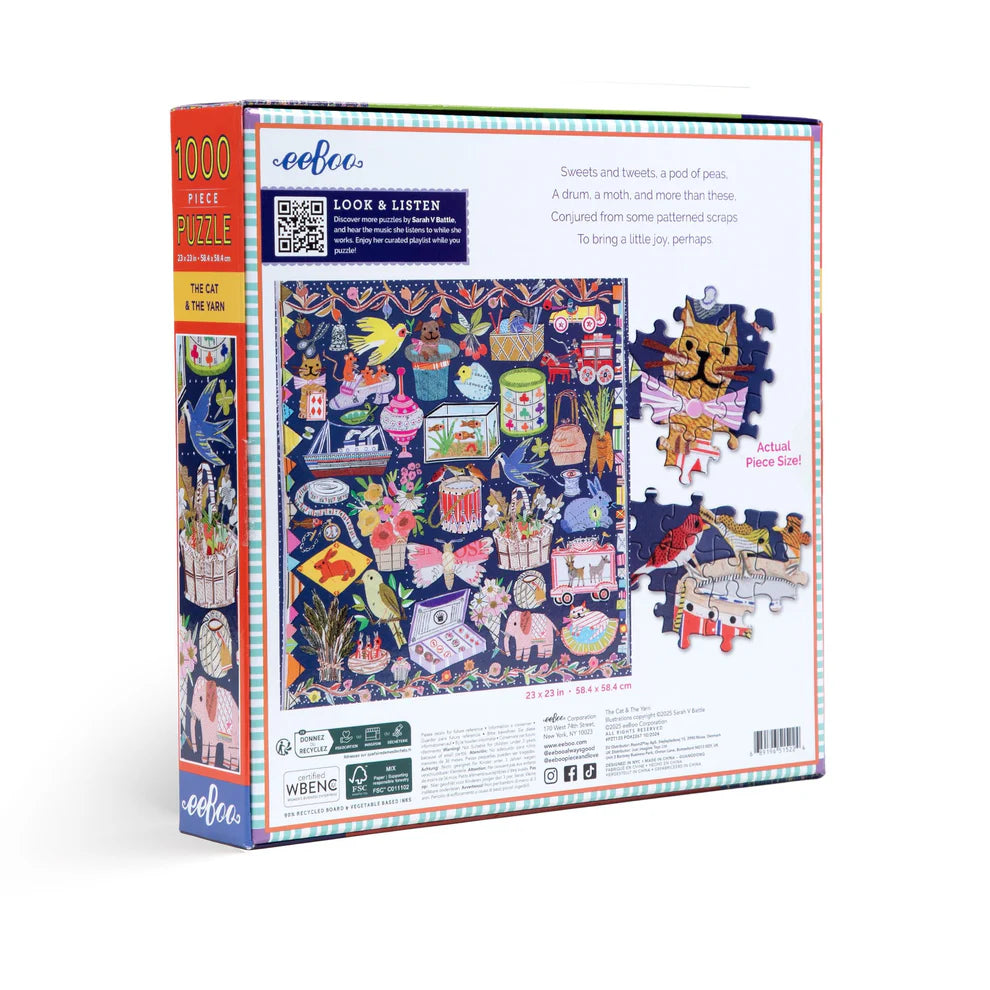 the back of a 1000 piece puzzle says look +ACY- listen