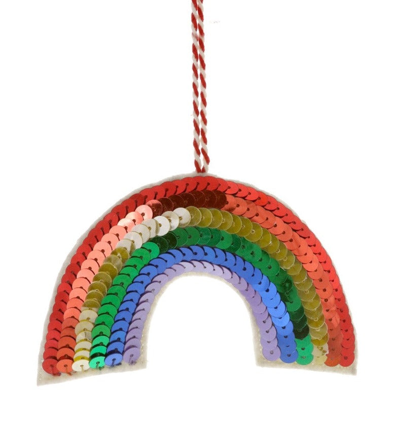 Sequin Rainbow Ornament  Cody Foster   