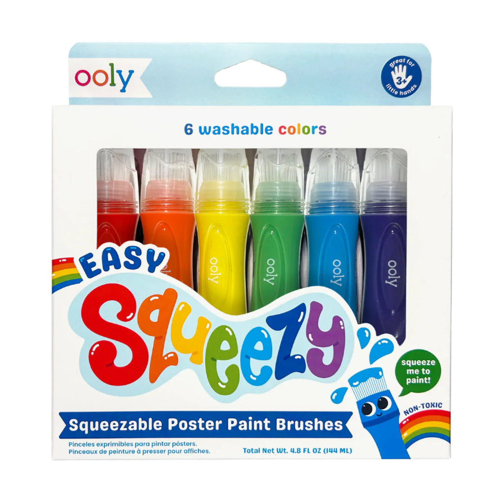 Squeezable Poster Paint Brushes