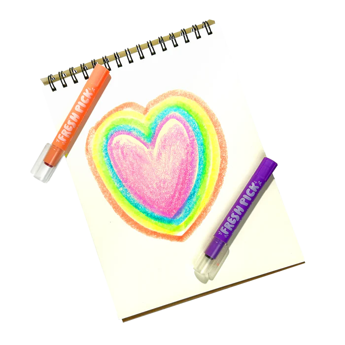 Apple Scented Neon Gel Crayons
