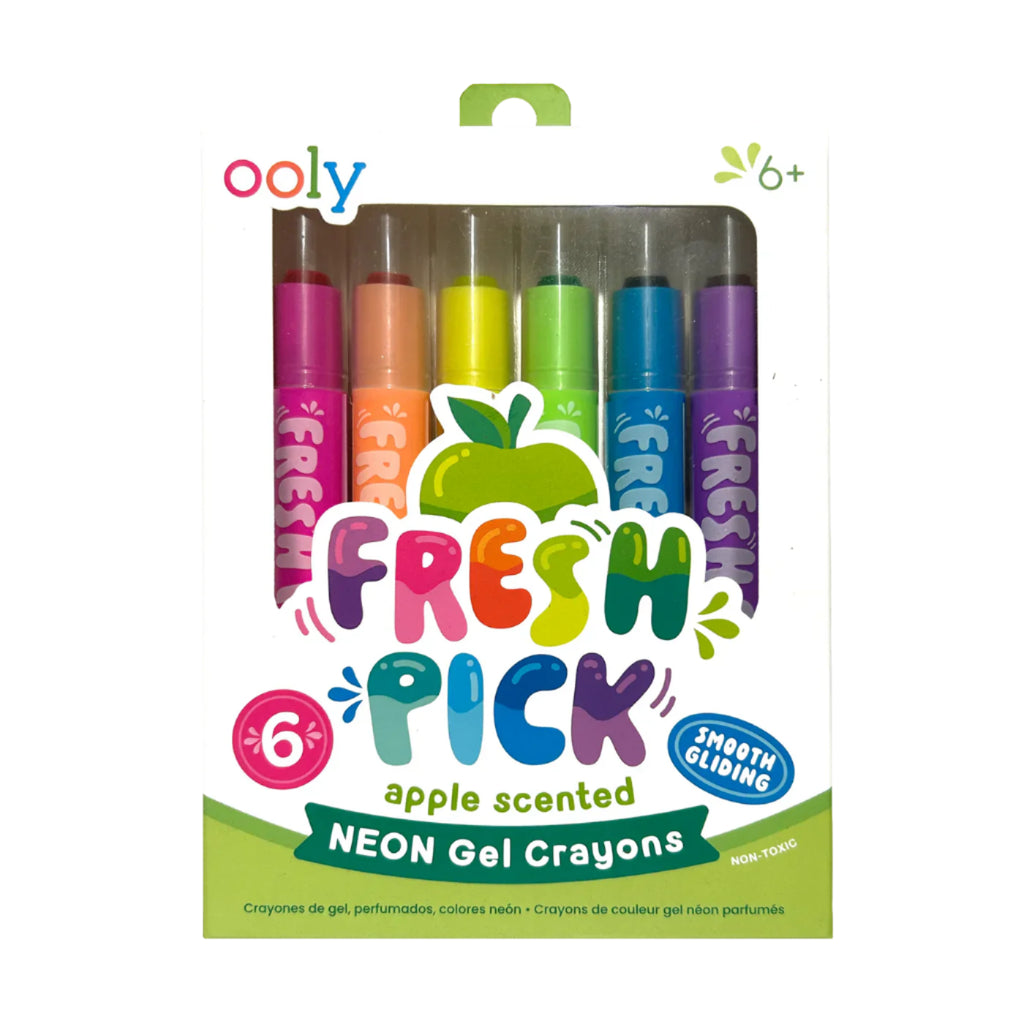 Apple Scented Neon Gel Crayons