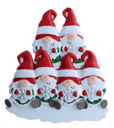 Gnome Family Ornaments  Polar X 6  