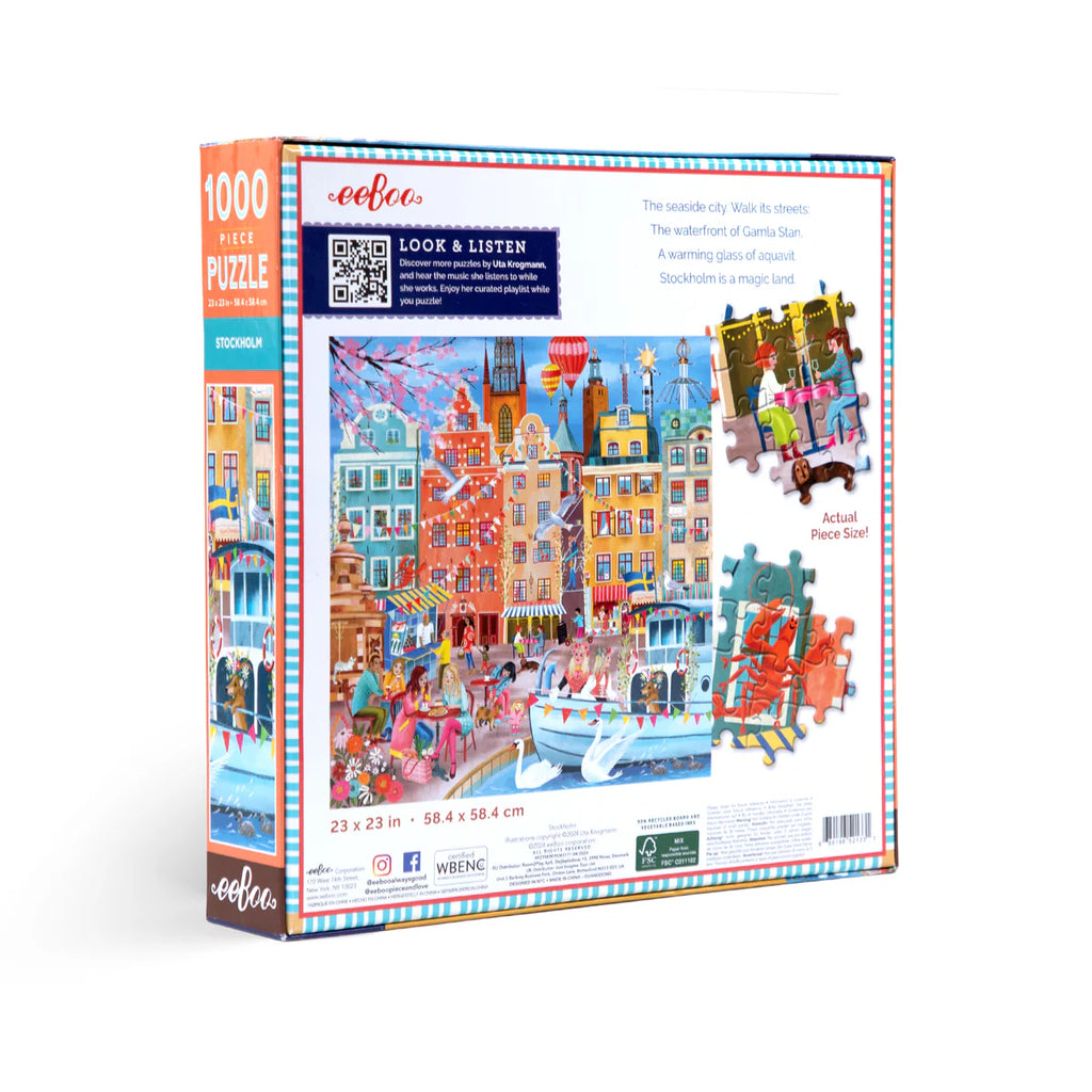 Stockholm 1000 Piece Puzzle  Eeboo   