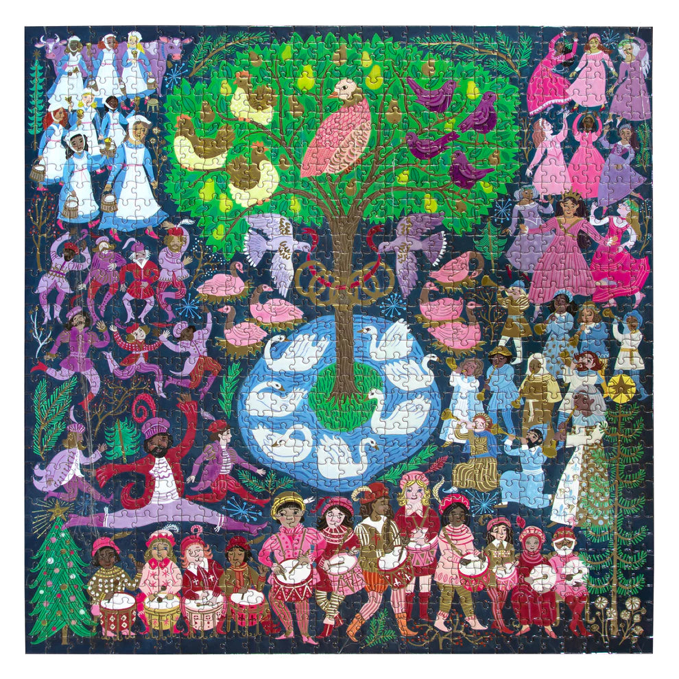 12 Days of Christmas 1000 Pc Puzzle  Eeboo   