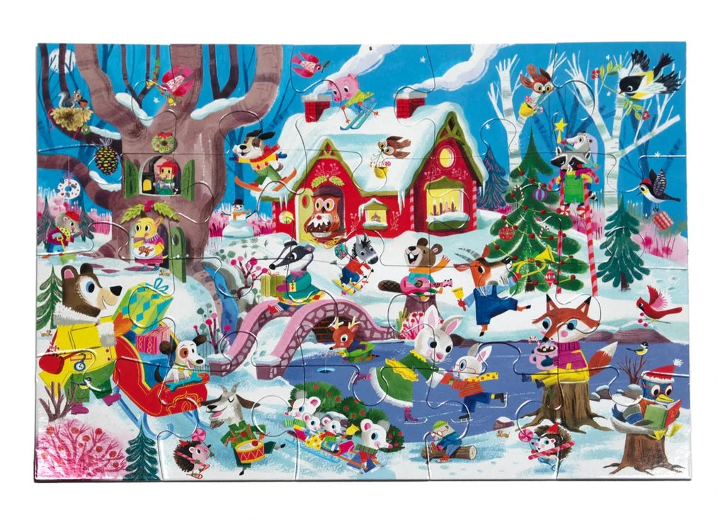 Woodland Winter 20pc Puzzle  Eeboo   