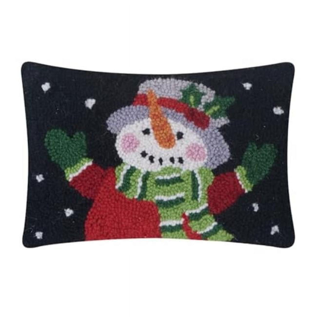 Holiday Snowman Hook Pillow