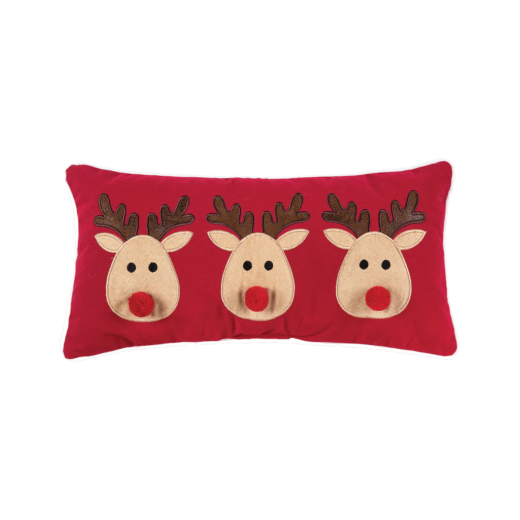 Reindeer Games Pillow  C & F   