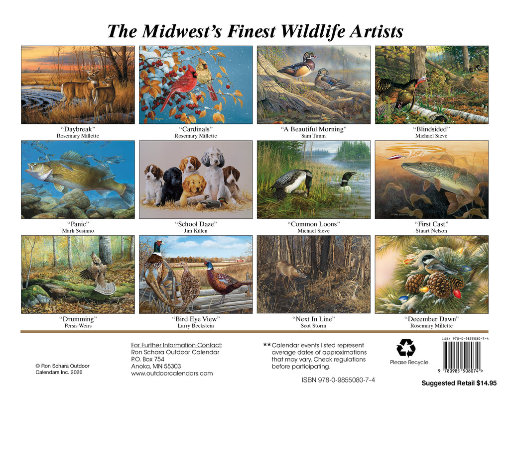 2026 Ron Schara’s Outdoor Calendar