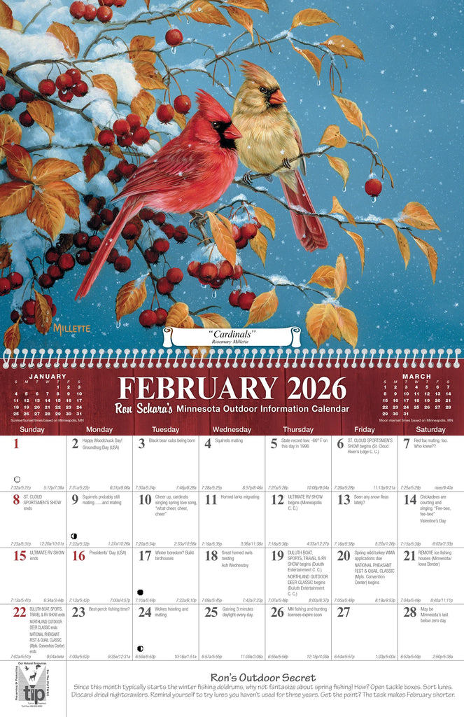 2026 Ron Schara’s Outdoor Calendar