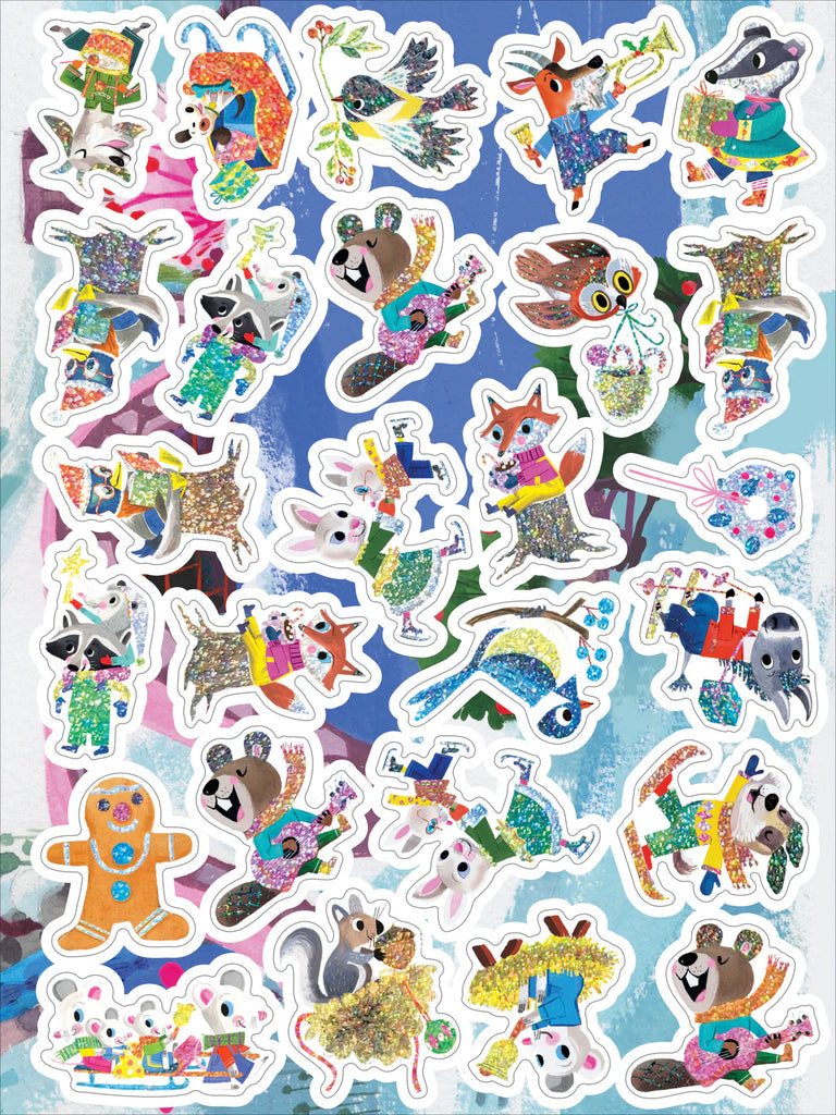 Holiday in the Woods Stickers  Eeboo   