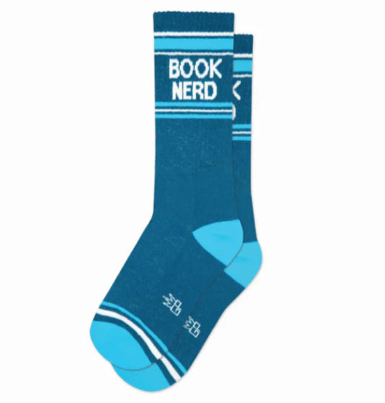 Book Nerd Gym Crew Socks