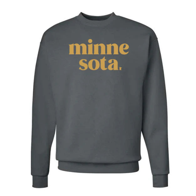 Stacked Smoke Grey Crewneck