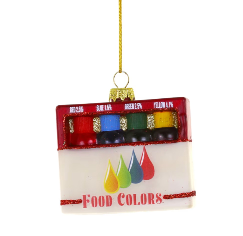 Vintage Food Coloring Ornament
