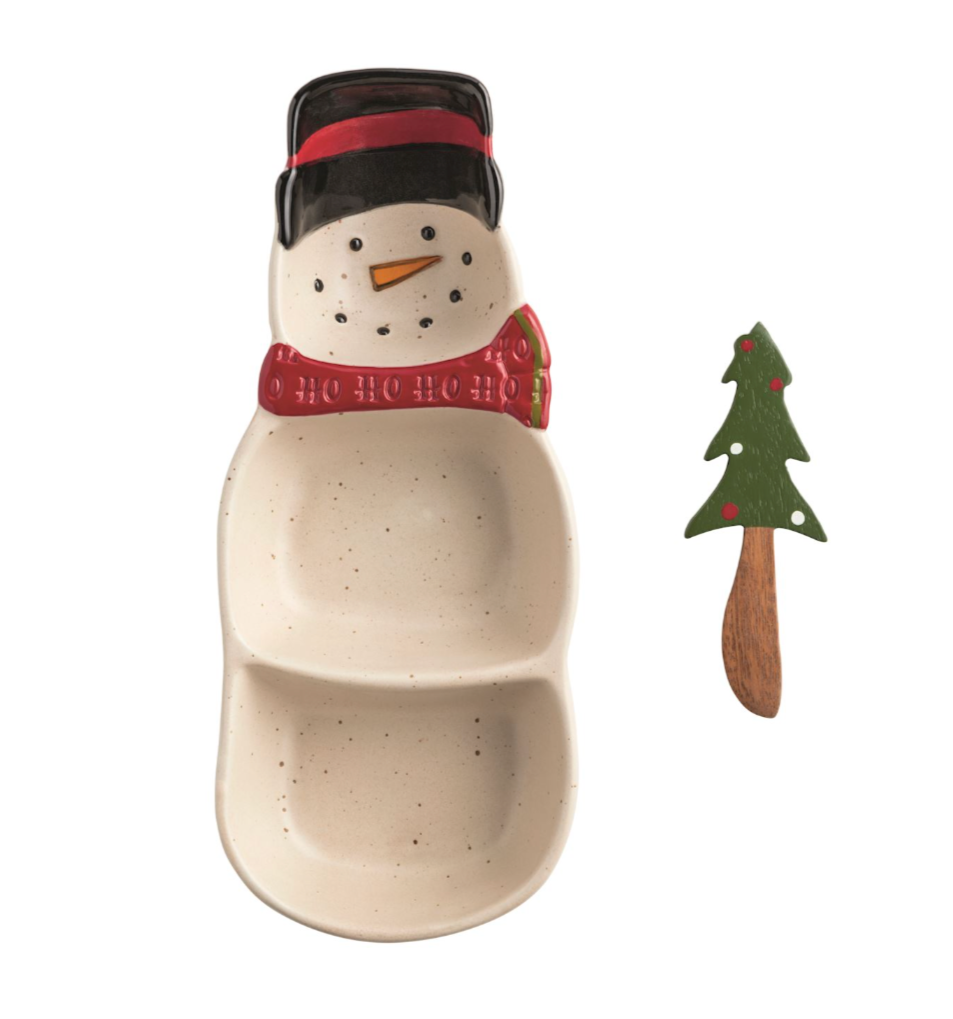 Farm Snowman Triple Tidbit