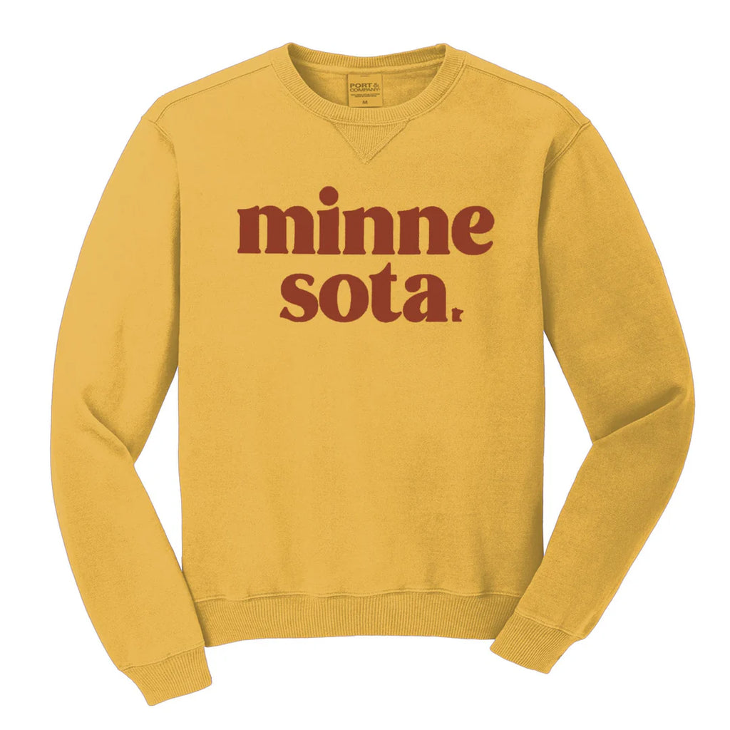 Stacked MN Dijon Crewneck
