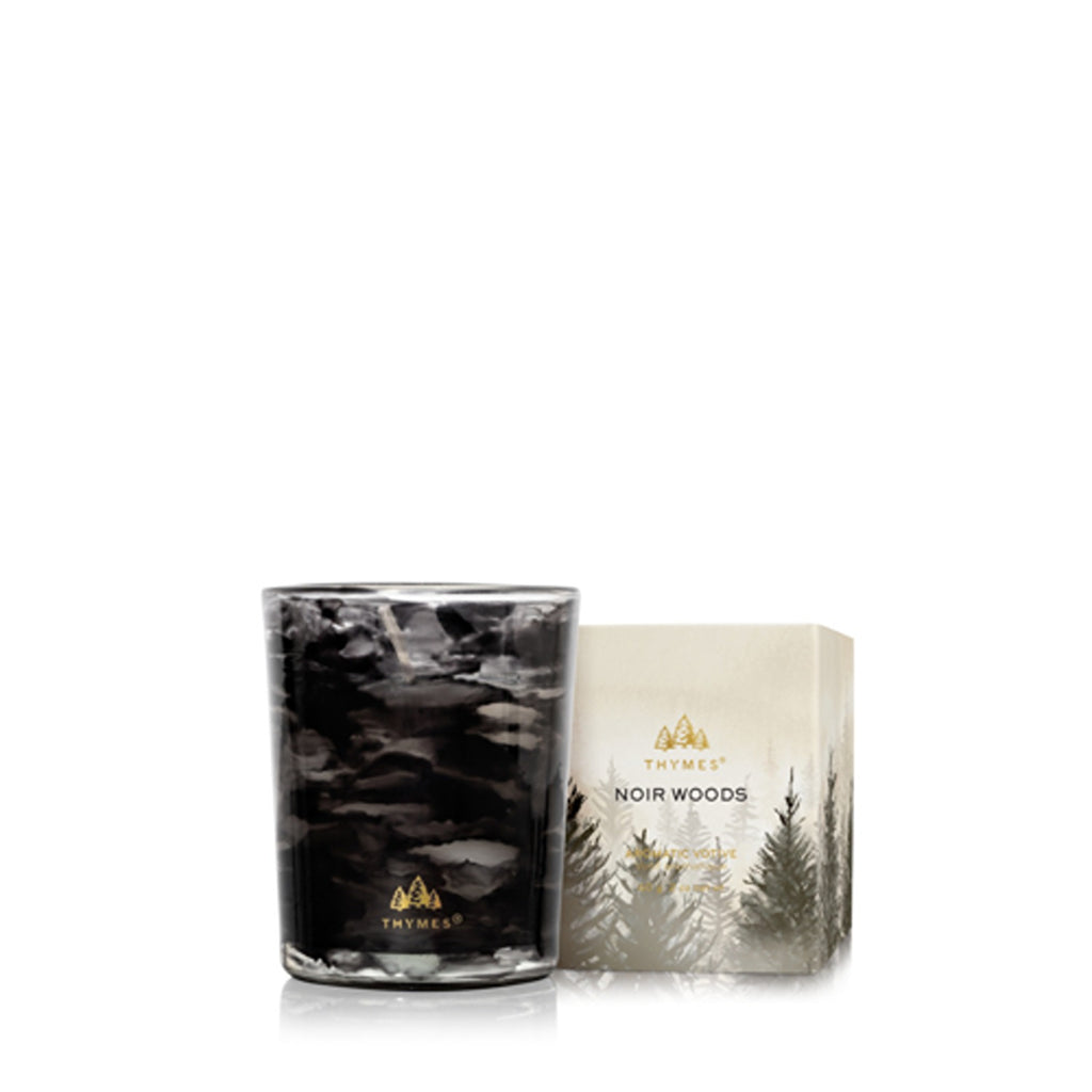 Noir Woods Votive candle by Thymes