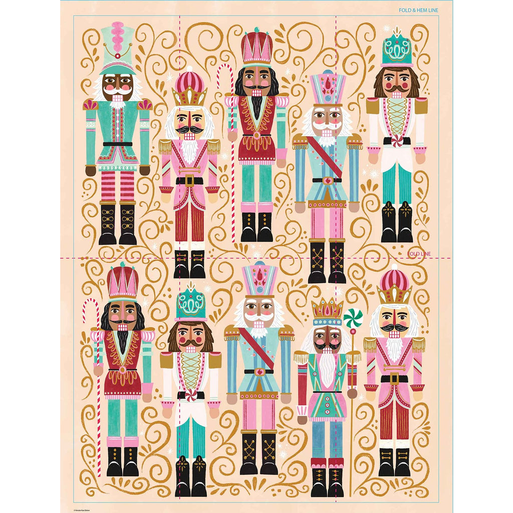 Nutcrackers Tea Towel  Werkshoppe   