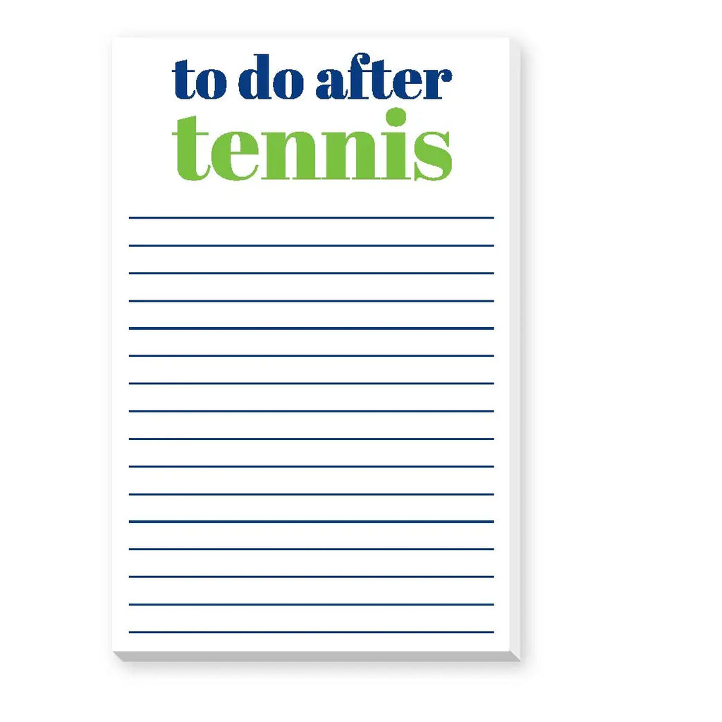 To Do After Tennis Large Notepad