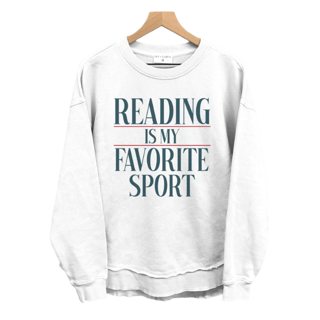 Reading Is My Favorite Sport Terry Sweatshirt
