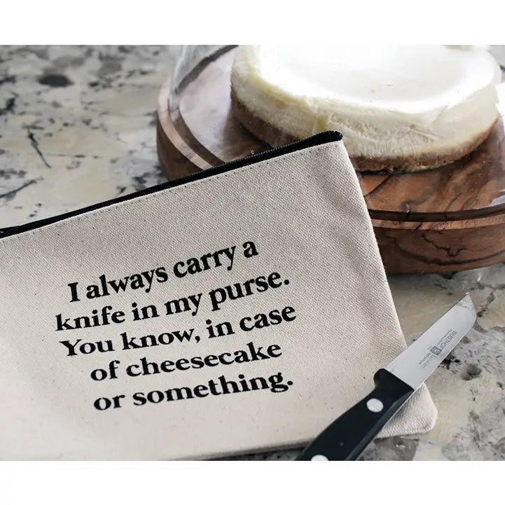 Carry A Knife Zipper Pouch  Ellembee Gift   