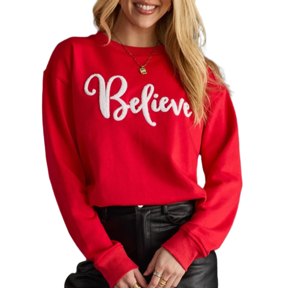 Red Believe Sweatshirt