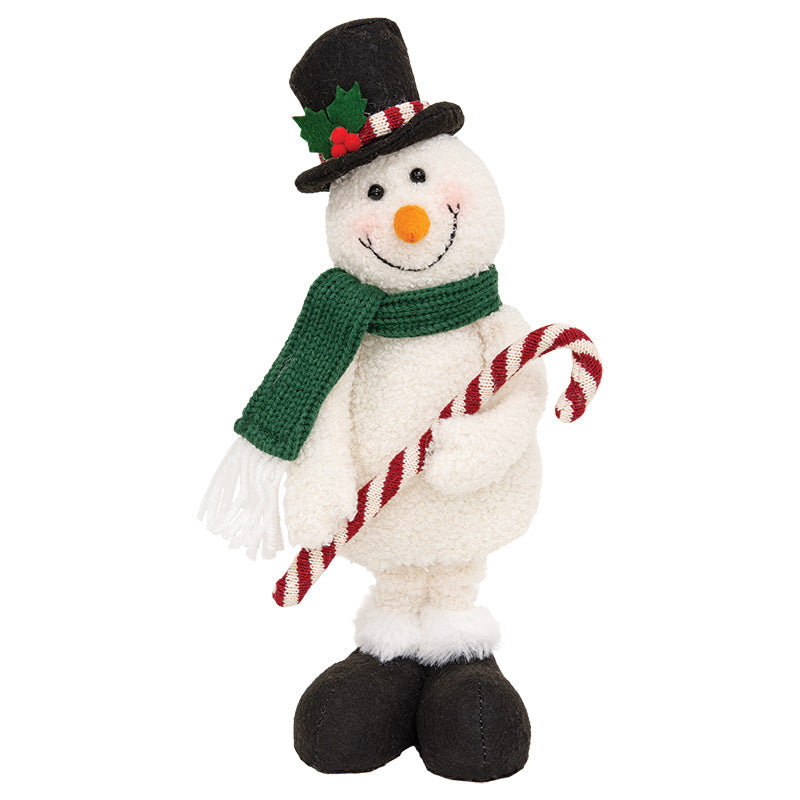 Standing Candy Cane Snowman