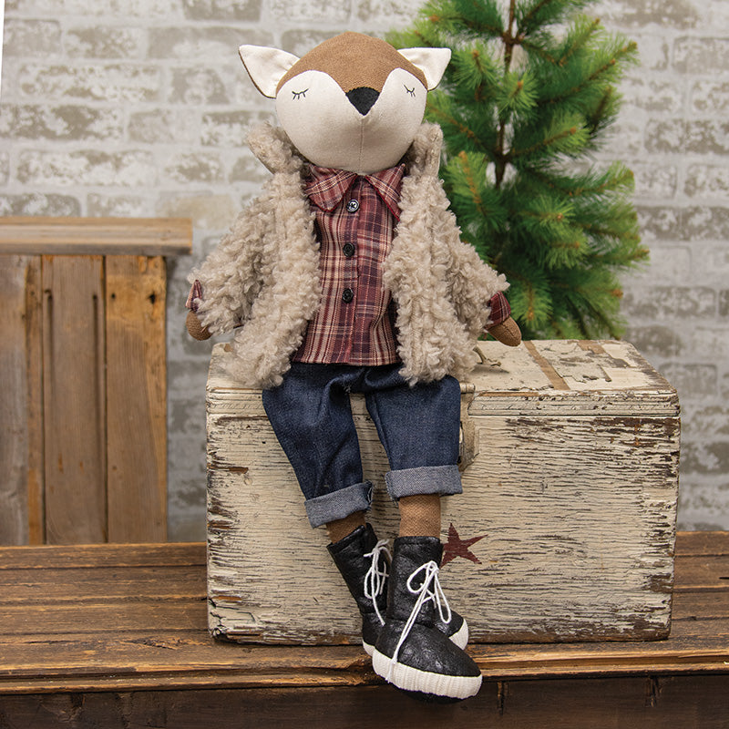 Fur Coat Fox plush figurine