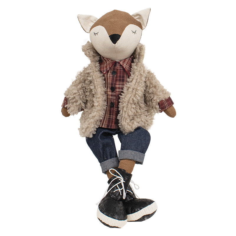 Fur Coat Fox plush figurine