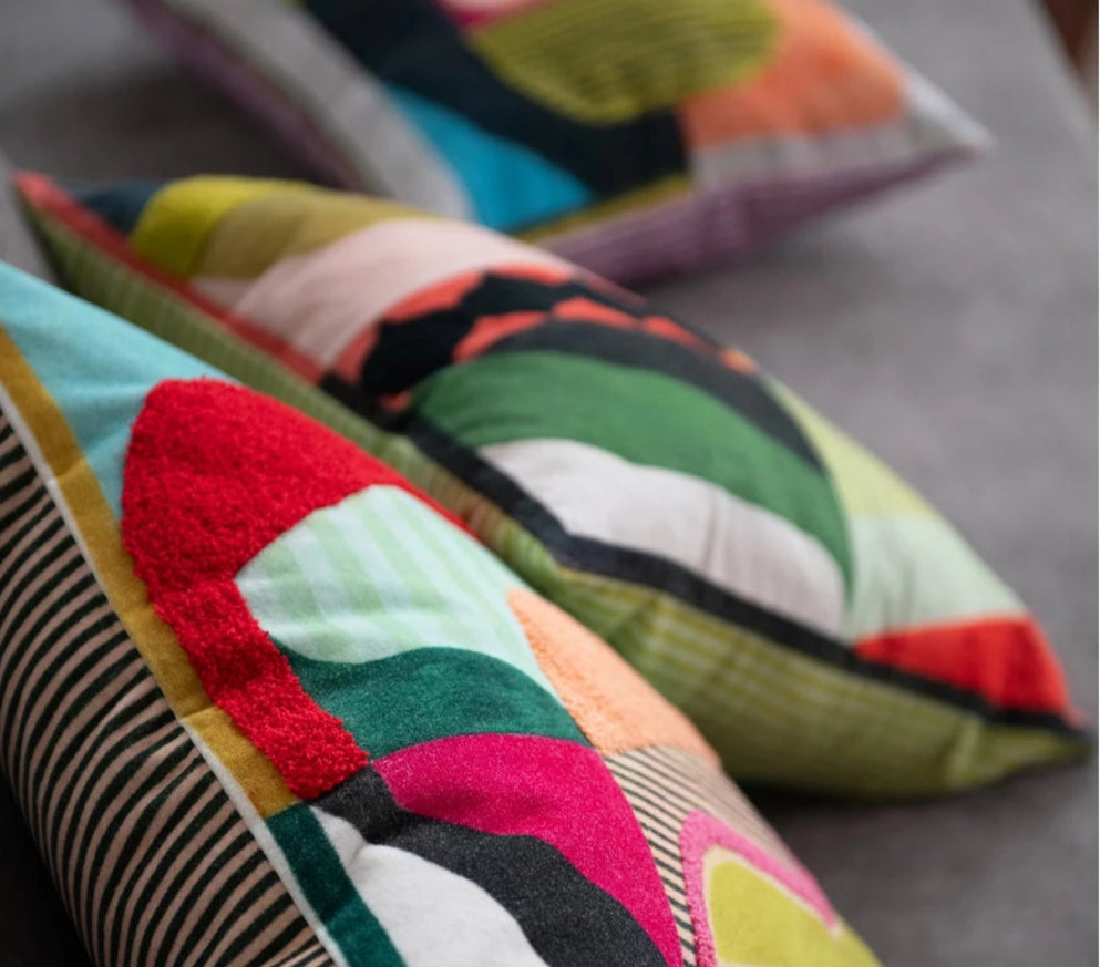 Velvet Abstract Pillow