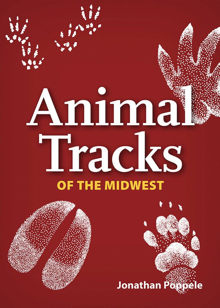 a book called animal tracks of the midwest by jonathan poppele