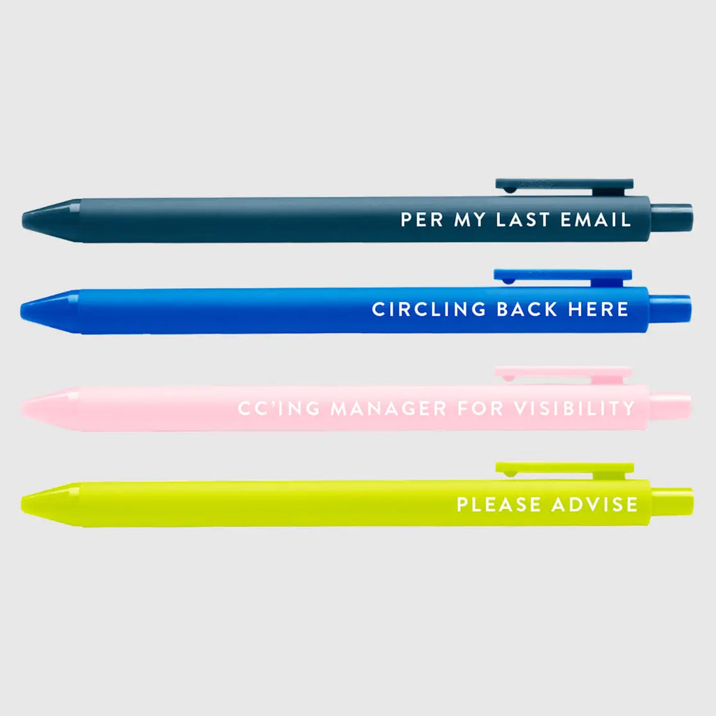 Passive Aggressive Corporate Lingo Pen Set