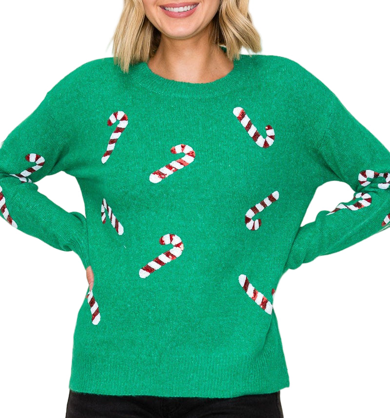 Christmas Candy Cane Sweater
