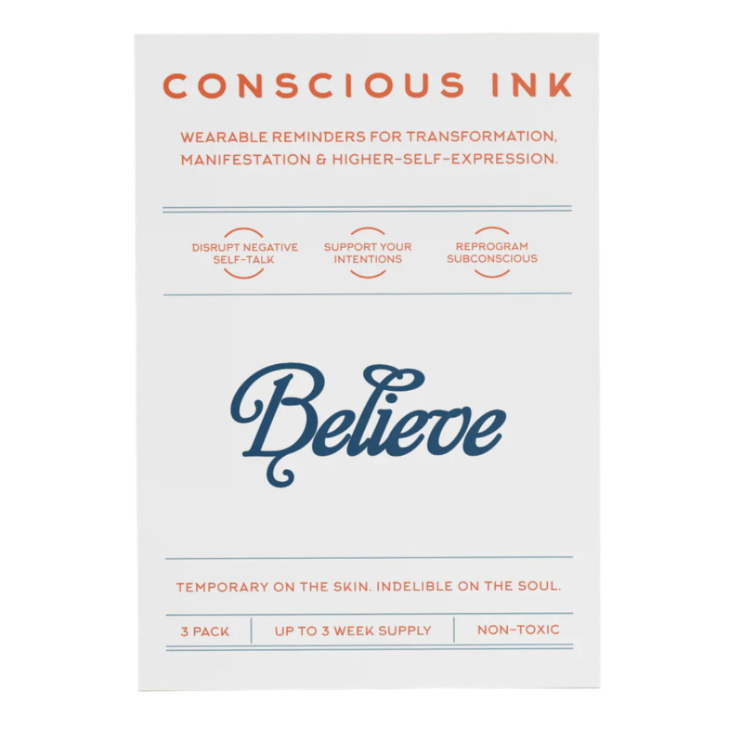 a poster that says conscious ink on it