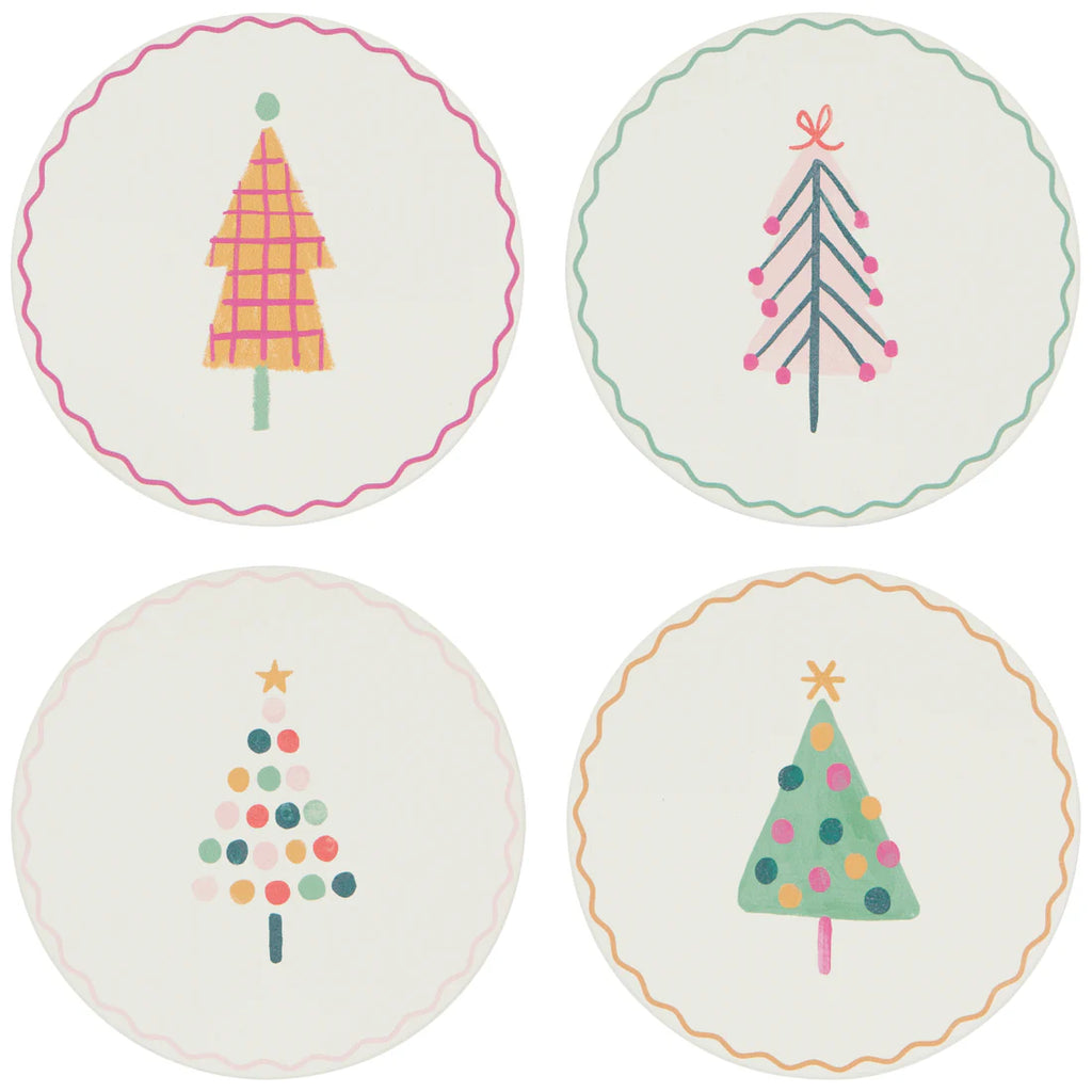 Glitzmas Soak Up Christmas Coasters Set