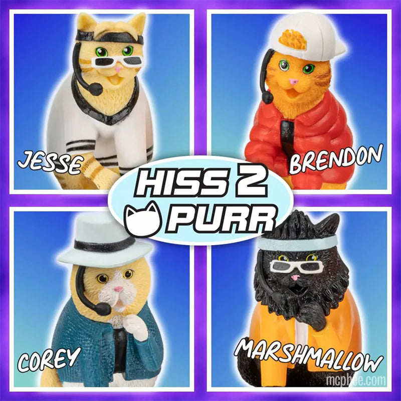 Boy Band Cats figurines