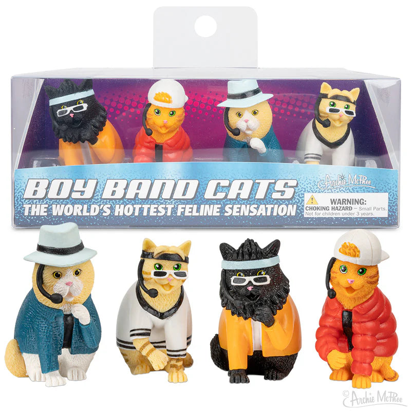 Boy Band Cats figurines