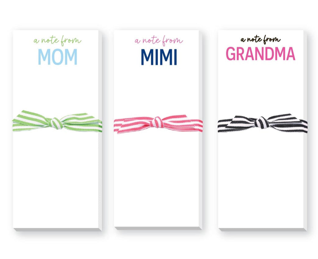 Notes from Grandma/Mimi/Mom Notepad